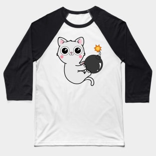 Kitty With a Ball of YaaAAAAA!!! - Explosives Expert Cat Playing with Bomb Baseball T-Shirt